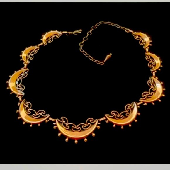 RENOIR Jewelry Rare Renoir Vintage Art Deco Copper Crescents